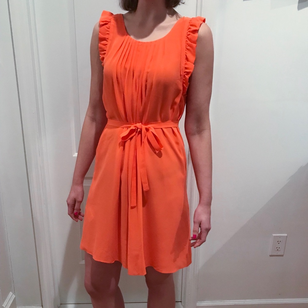 Comptoir des Cotonnieres Orange Silk Dress Sz 40